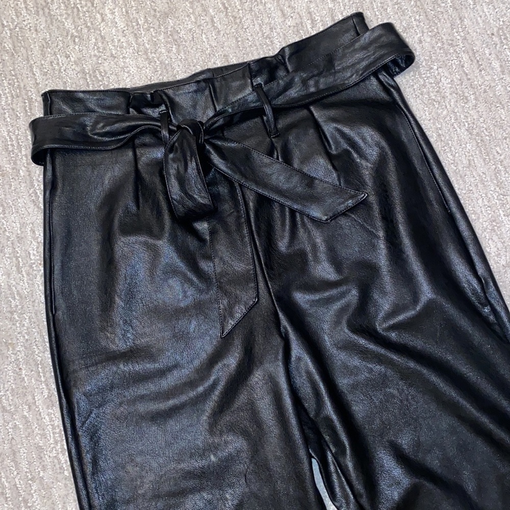 Commando Faux Leather Paper-Bag Pant